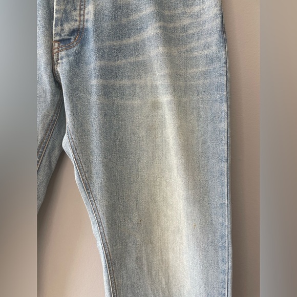 [32/30] Burberry Black Label Men’s Light Wash Straight Leg Designer Denim Jeans - Picture 12 of 15